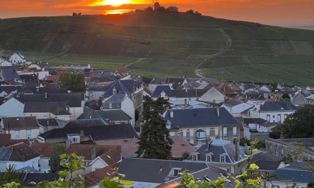 Verzenay : « Sunset » en Champagne au-dessus du Village de Verzenay