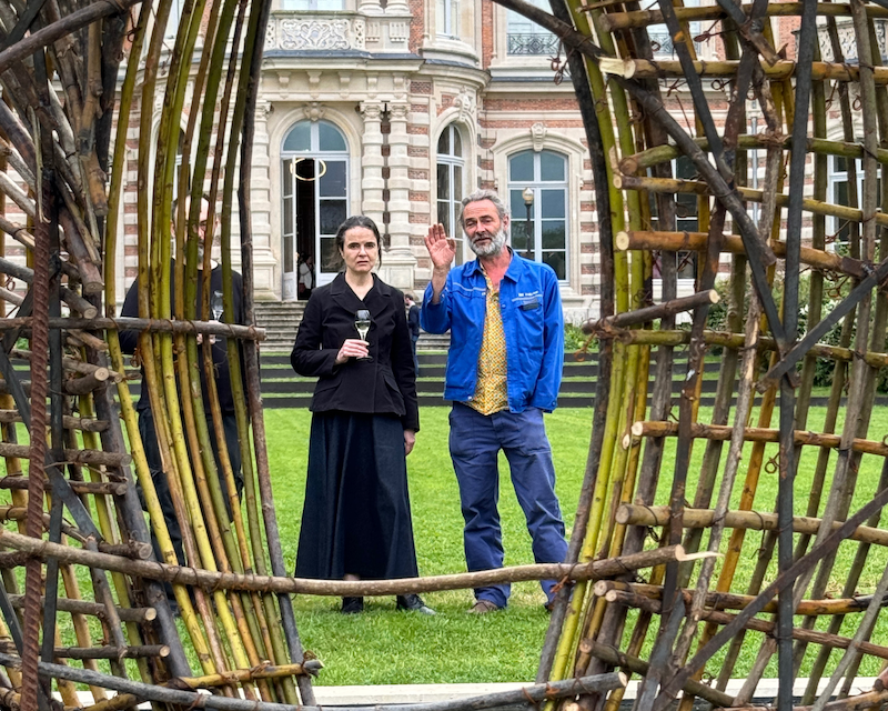 Epernay : Amélie Nothomb à l’inauguration de Vign’Art, le festival d’Art contemporain et de Land Art dans le vignoble champenois
