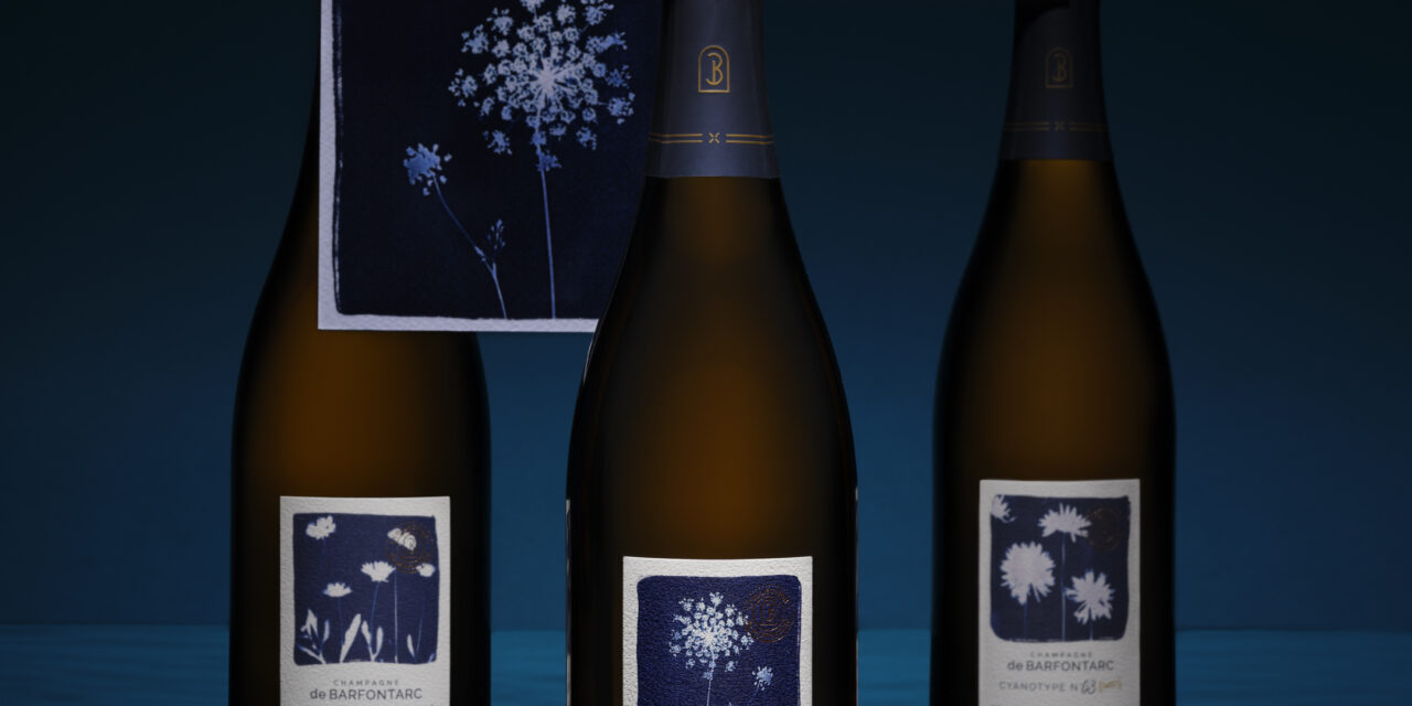 Champagne de Barfontarc : Variations autour du Pinot noir avec la trilogie Cyanotype